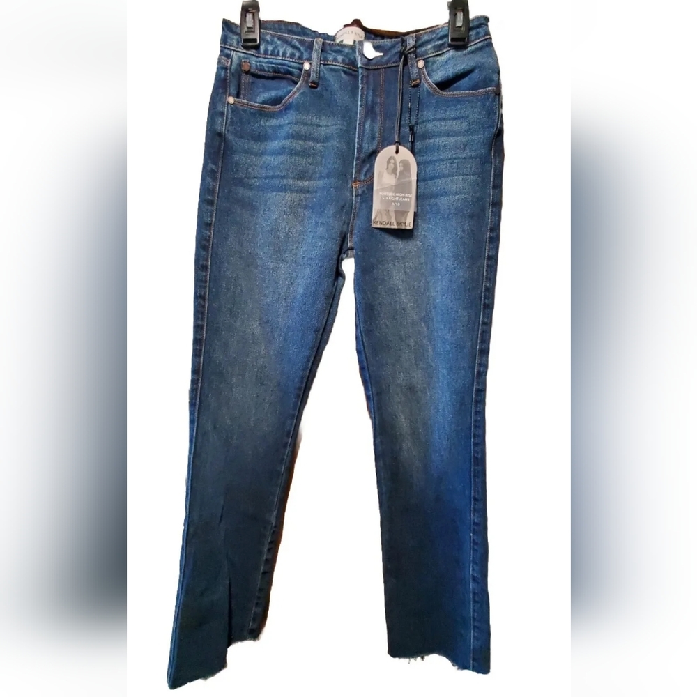 NWT Kendall + Kylie The Kouture High Rise Dark Wash Denim Jeans Skinny Size 9/10